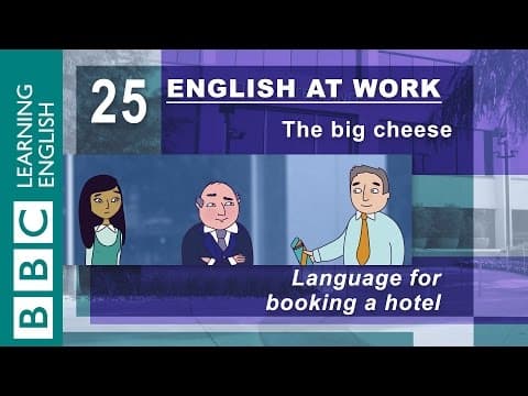 Booking a hotel room – 25 – English at work reserves your room