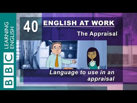 Having an appraisal? - 40 - English at Work helps you think about your work