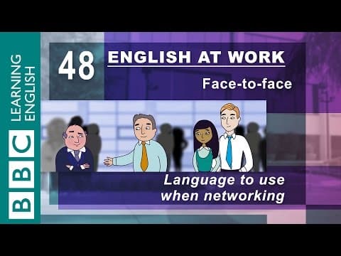 Networking - 48 - English at Work gets you the contacts