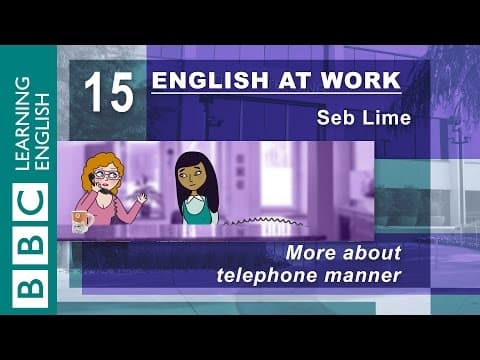 Talking on the phone – 15 – English at Work has the top tips for you